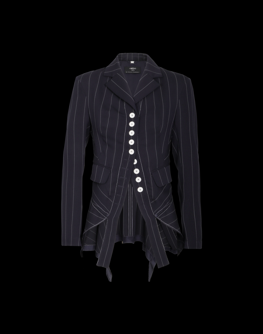 Multiple-panels-pinstripe-jacket Multiple panels pinstripe jacket
