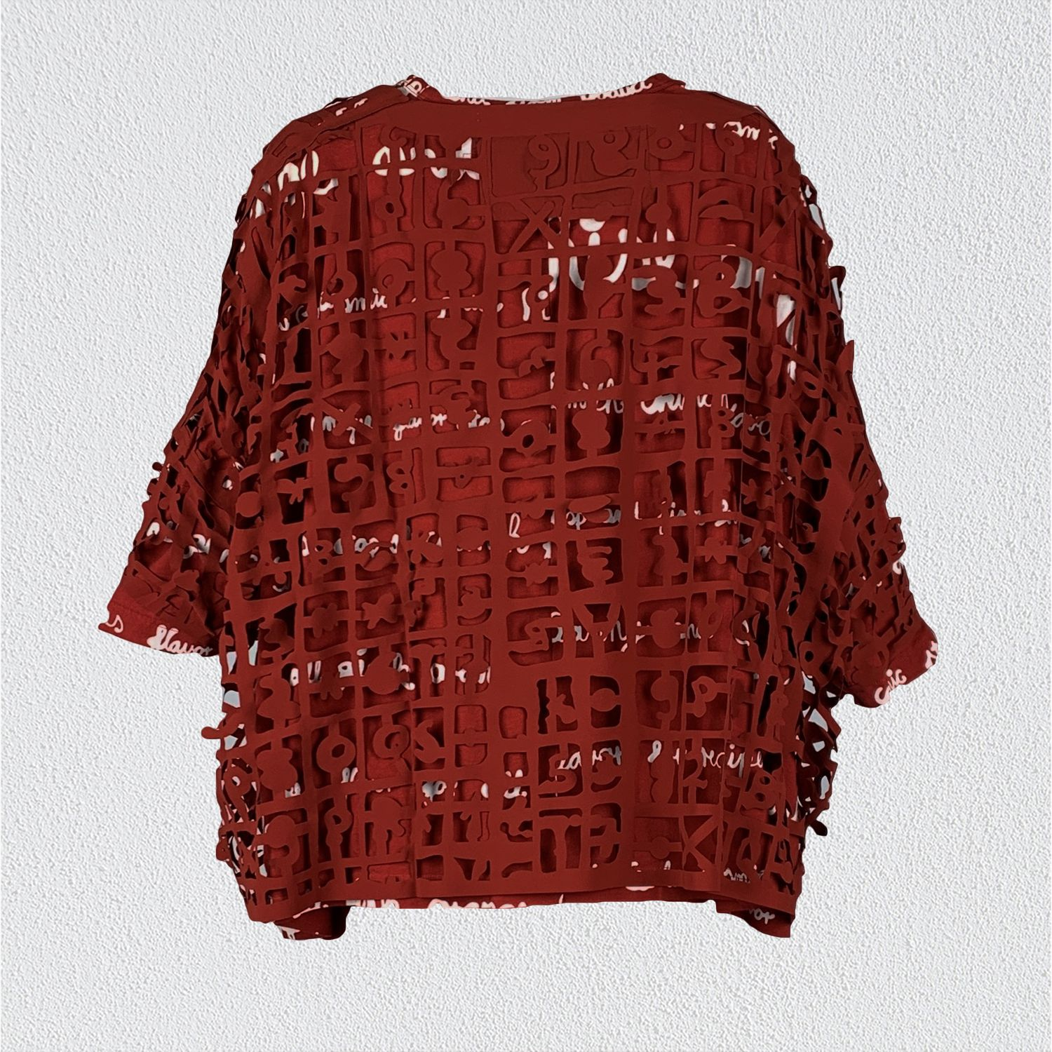 Rundholz Black Label Laser Cut Berry Blouse back